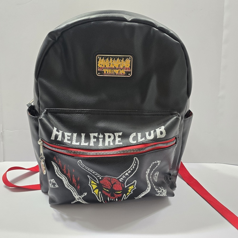 Stranger Things Hellfire Club Backpack - Black / … - image 1